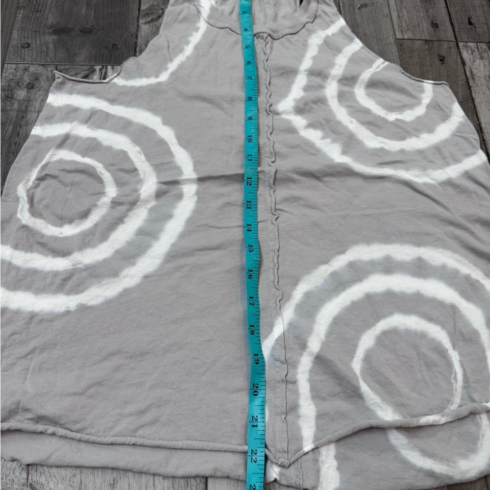Anthropologie T.la Womens White Gray Tie Dye Muscle Tank Small - Picture 3 of 6